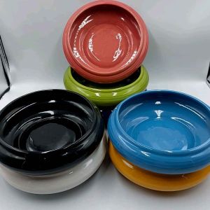 (กว้าง7นิ้ว)อ่างกลมเซรามิค อ่างบัวจัดดอกไม้ อ่างกลมจัดดอกไม้ ม7สี บรรจุ1ใบ