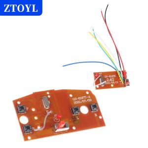 [COD] ZTOYL 4CH แผงวงจรรับสัญญาณและส่งสัญญาณ PCB แผงวงจรควบคุมระยะไกลของรถยนต์พร้อมระบบวิทยุเสาอากาศ