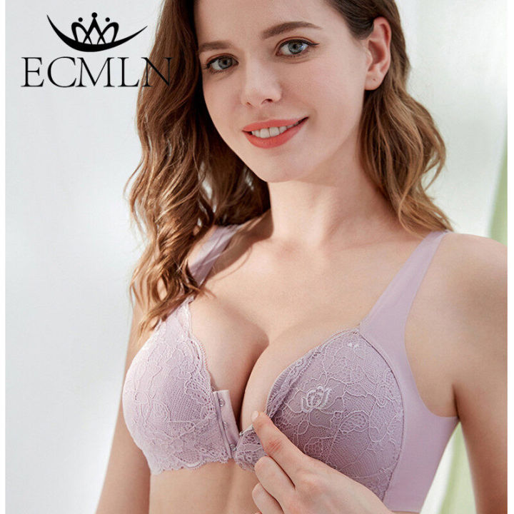 ECMLN Plus Size Push Up Seamless Bra for Women Super Comfortable