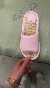 [Free Shipping] Spring And Autumn Home Non-Slip Four-Season Slippers For Couples Indoor Cotton And Linen Shoes For Men And Women Comfortable Guest Cotton Shoes