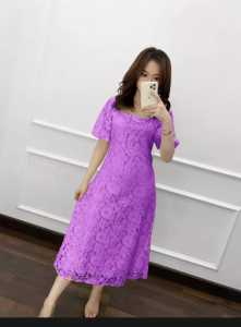 TK DRESS SCARLET/DRESS BRUKAT CORNELI LAPIS FURING/DRESS WANITA