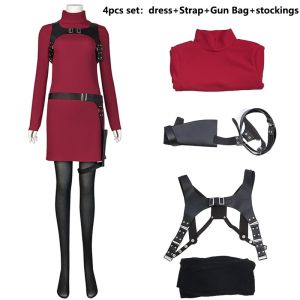 Female Ada Cosplay Wong Costume Dress Belt Roleplay Outfits Fantasia Halloween Carnival Disguise Suit For Women Girls2026