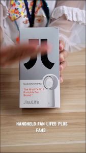 JISULIFE Rechargeable Mini Fan Portable 6000mAh USB Handheld Student Carry Fan FA43 Black