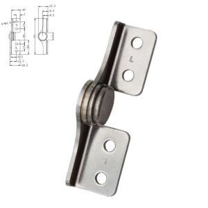 CHLOCH Hình chữ L Bản lề giảm chấn đồ nội thất Gấp lại Thép không gỉ Bản lề khung Bền bỉ Có thể điều chỉnh Bản lề hỗ trợ định vị trục cho ngăn tủ