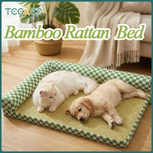 Teeker vật nuôi rô Pet Giường làm mát hình chữ L gối cổ mát mẻ nhưng không băng giá thảm nằm cho chó với có thể tháo rời Bìa & lót chống thấm nước và nonskid dưới thoải mái Giường thú cưng cho chó mèo