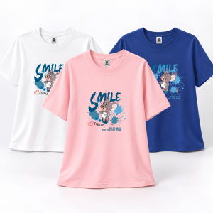 Womens Plus Size Mouse Graphic Crew Neck Sports T-Shirt OM124