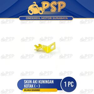 Skun Aki Kotak (-) (Per 1 PCS) - Scun Sekun Klem Soket Socket Terminal Accu Min Minus Universal