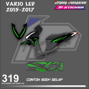 VARIO LED 2015-2017 (COD) STIKER STRIPING MOTOR HONDA VARIO LED HOLOGRAM DAN TRANSPARAN