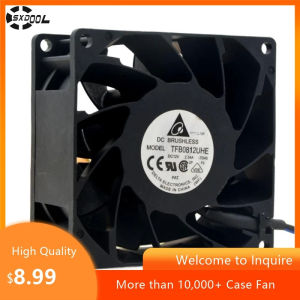 for Delta TFB0812UHE 80mm PWM Server Fan 12V 2.34A 8000 RPM 106.26 CFM High Airflow Cooling for Servers Data Centers