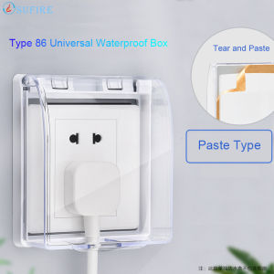 86 Type Socket Waterproof Box Switch Waterproof Box Electric Protective Cover Bathroom Paste Type Splash Box Wireless Doorbell Waterproof Cover Universal Wall Socket Dust-proof Switch Board Protective
