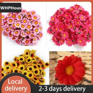 [COD] WHPHous Ship within 24 hours 100Pcs Artificial Gerbera Daisy Silk Flowers Heads For DIY Wedding Party