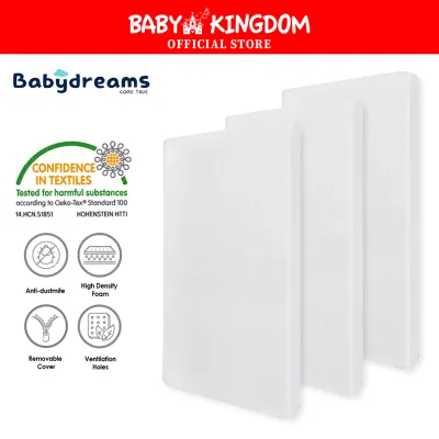 Babydreams Baby Mattress High Density/Anti-Dust Mite/Anti-Bacterial Foam Mattress (Playpen Baby Cot )
