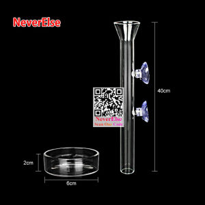 20cm 25cm 30cm 35cm 40cm 45cm Aquarium Feeder Tube Bowl Glass feeder fishfood Aquarium Tank Accessories Shrimp Feeding Tool Underwater submersible feeder deep barrel pipe Fishtank Shrimp Snail Food Feeder Bowl Aquarium Feeding Accessories Sucker