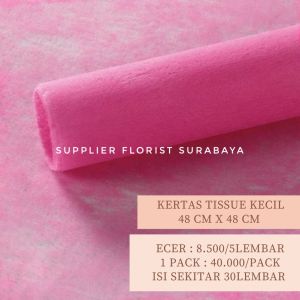 SFS - [ECER PER 5 LEMBAR] KAIN KERTAS TISSUE KECIL 48CM X 48CM KERTAS PEMBUNGKUS BUNGA WRAP WRAPPING PAPER
