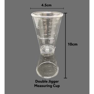 40cc Measuring Cup Double Jigger Measuring Cup Graduated Cup Baking Measuring Cup Transparent Measuring Cup