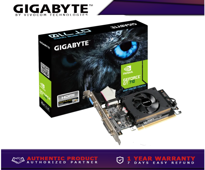 GIGABYTE GV-N710D3-2GL GEFORCE GT710 2GB DDR3 LOW PROFILE Lazada PH