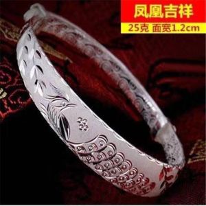 ✔ And s999 female solid sterling silver bracelet push-pull silver bracelet buford openings sent mother mother boxing
