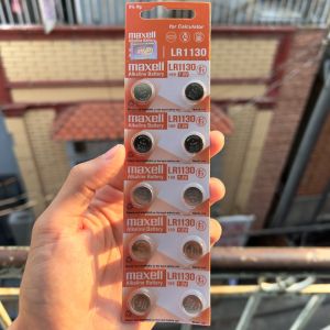 Vỉ 10 Viên Pin LR1130 (AG10) Maxell Nhật Bản 15V