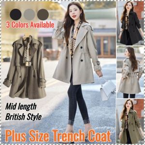 Long Coat Mid-length Slimming Fashion Good Warmth Utility Functions Various Styles Comfort Loose