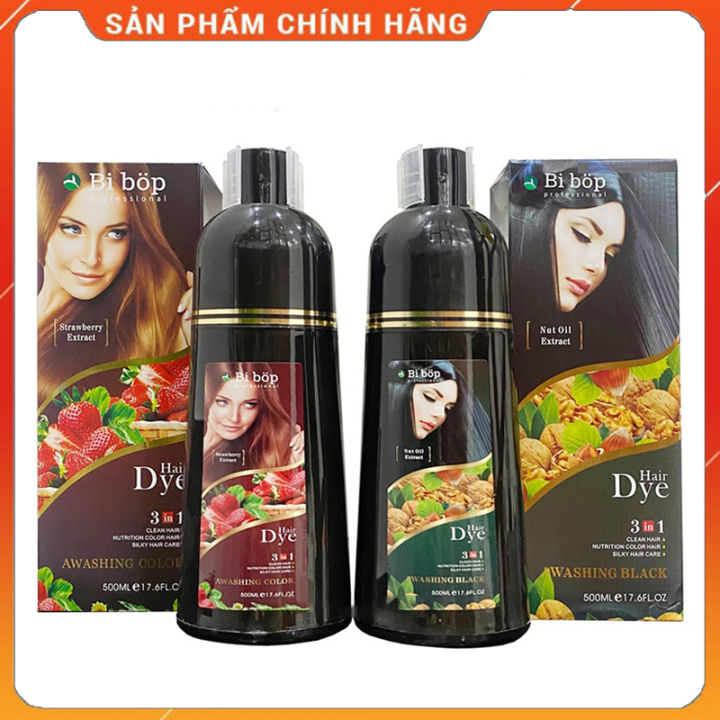 Dầu Gội Thảo Dược Phủ Bạc Bi Bop Nhật Bản 500ml Đen - Nâu , Tóc Chắc ...