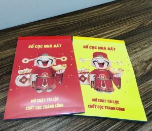[Combo] 02 sổ cọc nhà đất 3 liên + 02 hộp mực lăn tay: Hợp đồng mẫu mới 2026 nội dung đầy đủ pháp lý giấy chất lượng cao.