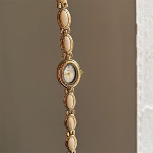 VIVIDI Colored Gemstones Ladies Watch Elegant Oval Wristwatch  Gift Quartz Watch