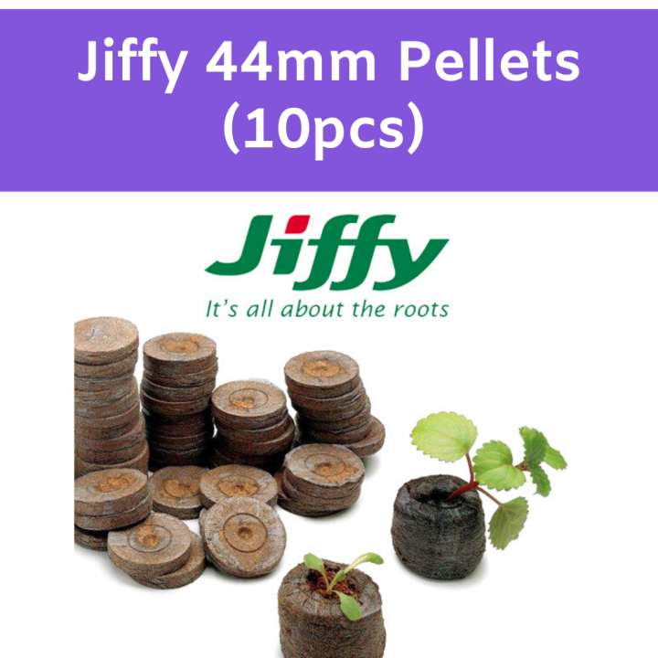 Jiffy Peat Pellets – 44mm X 42mm Seed Starting Plugs – Organic, PH 5.5 – Choose Quantity