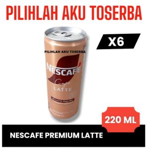Kopi Nescafe Kaleng PREMIUM LATTE 220 ml - ( HARGA 6 Kaleng )