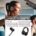 Open Ear Wireless Sports Headphones, Bluetooth 5.0 Waterproof Sweatproof Headset with Mic for Sport Jogging Running Driving Cycling Hiking Indoor and Outdoor Use. 