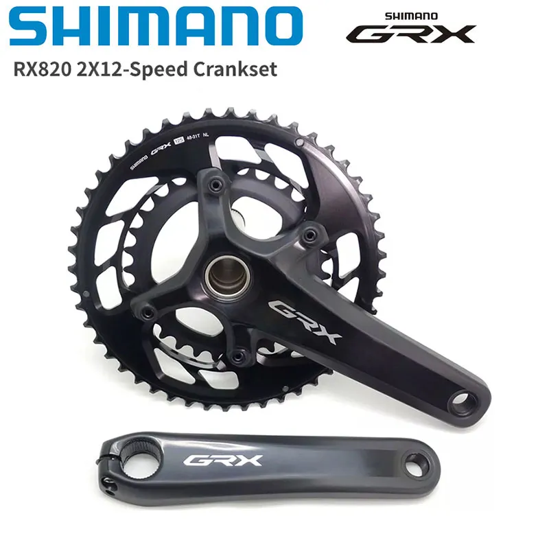 Shimano GRX FC RX820 Crankset 2x12 2x11 Speed 48-31T