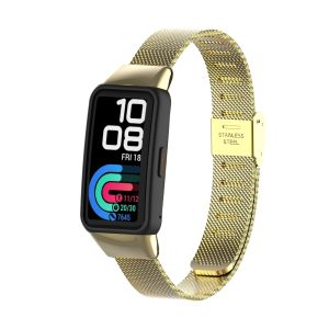 [Ready Stock] Metal Buckle Strap For Huawei Band 6 Honor Band 6 Fashion Metal Buckle Strap Stainless Steel Mesh Strap Bracelet Replacement Wristband  Huawei Band6 Accessories