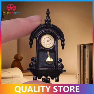[Eleanor] 1 12 Dollhouse Vintage Simulation Wall Clock Model Doll Home Clock Living Room Decor Toy Dolls House Micro Scene Accessories