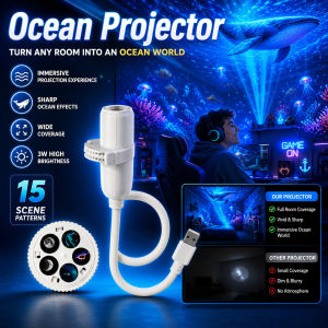 【3D Ocean Projection】SL Creative Deep Sea Projection Lamp Projector Lamp Night Light Mood Light Ocean Light