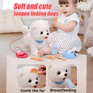 Learning to talk plush toys Tail electric puppy Faux plush toys singing puppy plush toys