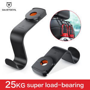 SmartDevil 1 * 2 chiếc / bộ Móc treo xe Ô tô Tựa lưng Ghế sau Giá treo Móc treo (Đen)