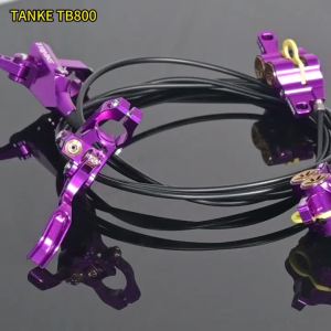 TANKE MTB 4 Piston Hydraulic Disc Brake 900/1700mm 4 Piston Resin Brake Pads Oil Pressure AM DH Road MTB Ultralight Disc Brake