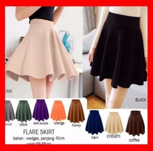 CFS Rok Wanita FLARE SKIRT Scuba Produk