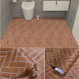 Toliet Floor Sticker Waterproof Thickened Non-slip Tile Ground Mat Self Adhesive Floor Wallpaper