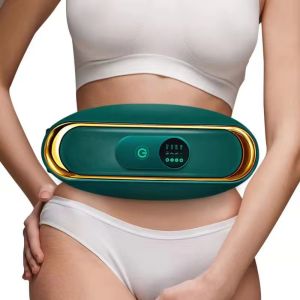 BESTIT USB Charging Belly Fat Burner Fitness Equipment Abdominal Massage Slimming Belt Massager Portable Fat Burning Massage Belt Whole Body