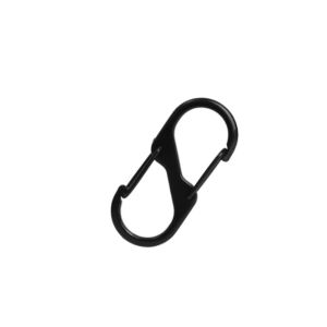 Zinc Alloy S Type Carabiner with Lock Keychain Hook Buckle Camping Hiking Key Lock Backpacks Key Chain