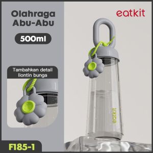 Eatkit Botol Minum Transparan 500ml Tumbler Olahraga Premium Portable  BPA Free High quality