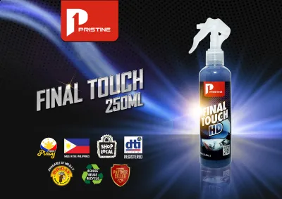 Pristine Final Touch HD Nano-synthetic Car Cleaning Spray High Hydrophobic Effect UV Blocker Car Exterior Removes Dust Bug Stains Adds HD Luster