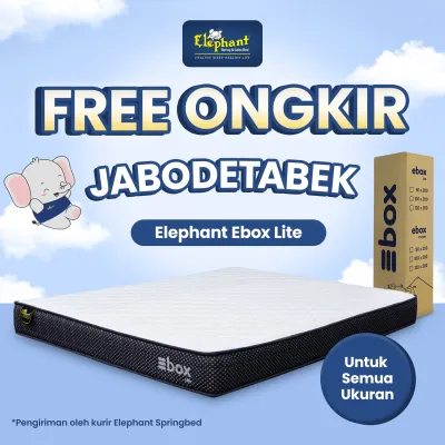 Elephant Ebox Lite Kasur Springbed In a Box Free Ongkir Kasur Official Bonnell Spring Untuk Semua Ukuran