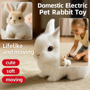 Childrens Bunny Plush Toy Can Jump and Call Electric Simulation Rabbit Boy and Girl Baby Doll Doll 1-2 Years Old机器人小兔子