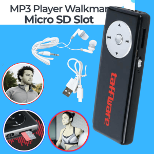 JAYA Taffware Alat Pemutar musik MP3 Player Super Bass Stereo Walkman Kartu SD Headset USB 100mAh
