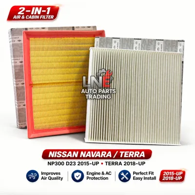 2 in 1 Air & Cabin Filter Nissan Navara NP300 D23 2015- UP / Nissan Terra 2018-Up