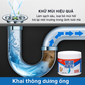 Combo 3 Hũ Bột Thông Cống Đa Năng – Sạch Tắc Nghẽn Khử Mùi Hôi Hiệu Quả