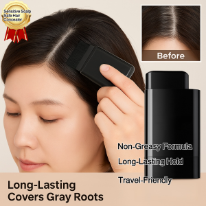 Waterproof Hair Styling Stick Anti-Sweat Gray Hair Coverage Non-Greasy Formula Long-Lasting Hold
