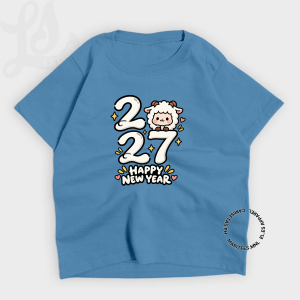 Maritees.MNL Luminous Blue New Year Tshirt Color of the Year 2027 Family Tshirt Reunion Tees S