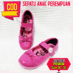 Sepatu Flat Pesta Anak Perempuan 4-10 Tahun TK SD QueenZu